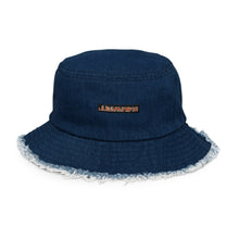 Load image into Gallery viewer, Juggaknots&#39; Distressed denim bucket hat