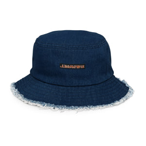 Juggaknots' Distressed denim bucket hat