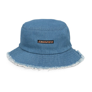 Juggaknots' Distressed denim bucket hat